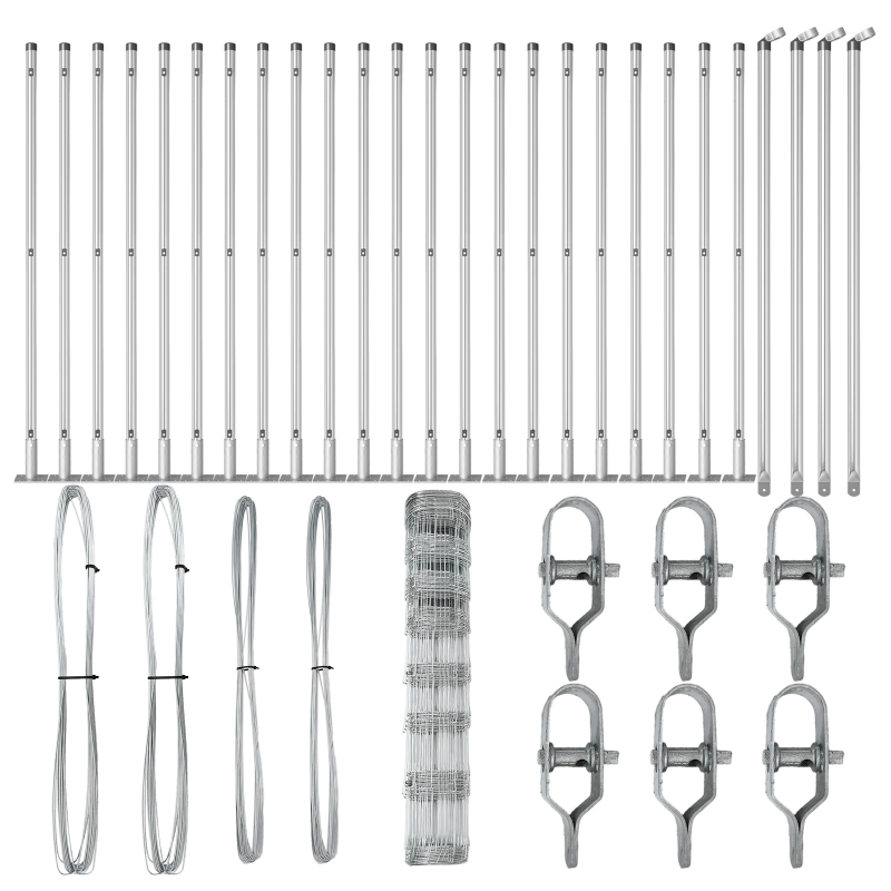 vidaXL Žoga āķis Cinkots 50 x 1 m Tērauds