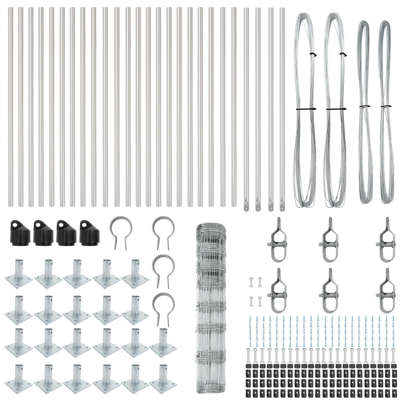 vidaXL Žoga āķis Cinkots 50 x 1 m Tērauds