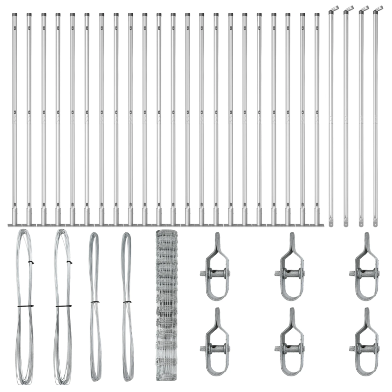 vidaXL Žoga āķis Cinkots 50 x 1,2 m Tērauds