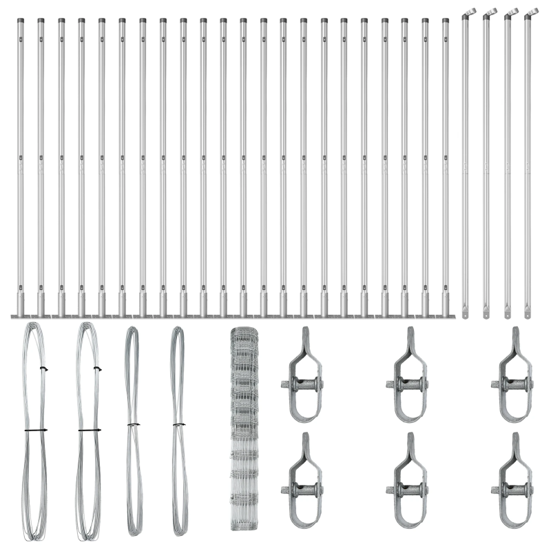 vidaXL Žoga āķis Cinkots 50 x 1,4 m Tērauds