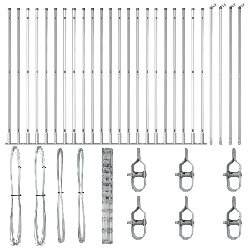vidaXL Žoga āķis Cinkots 50 x 1,5 m Tērauds