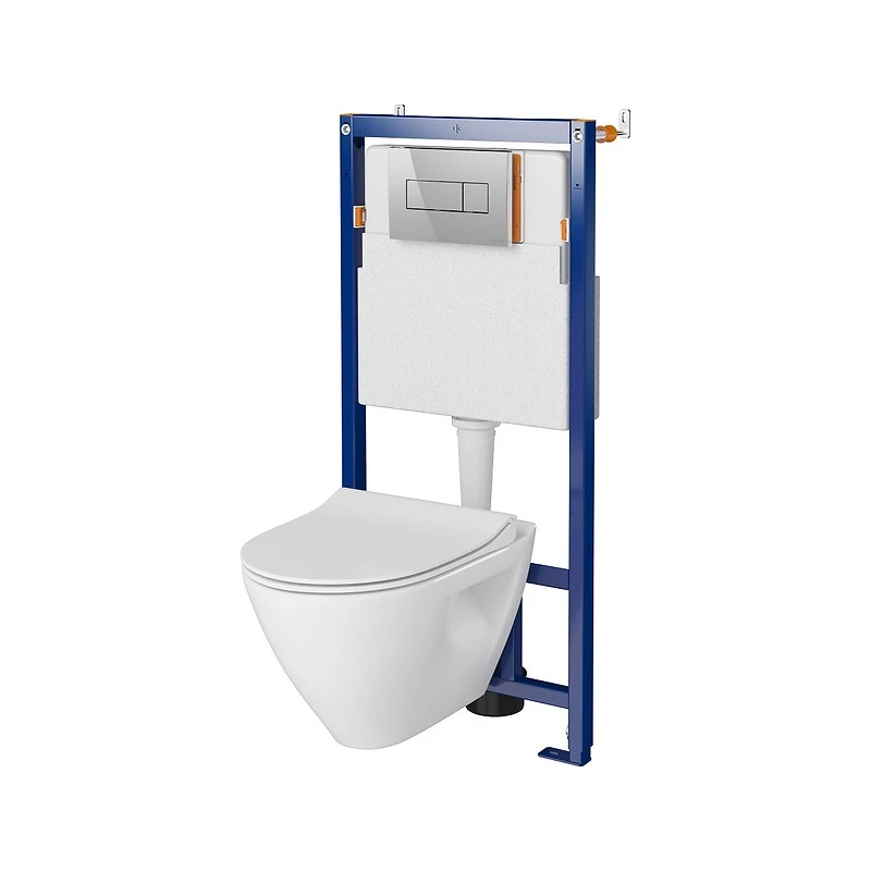 WC iebūvējams Mille, rāmis, WC pods, poga