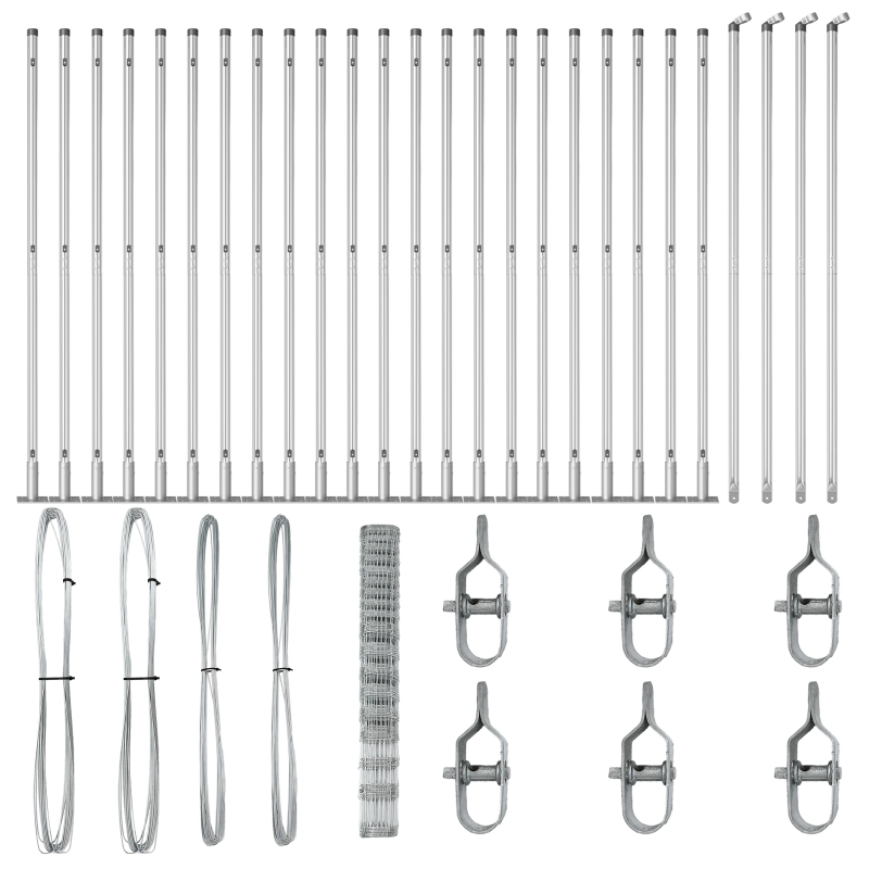 vidaXL Žoga āķis Cinkots 50 x 1,5 m Tērauds