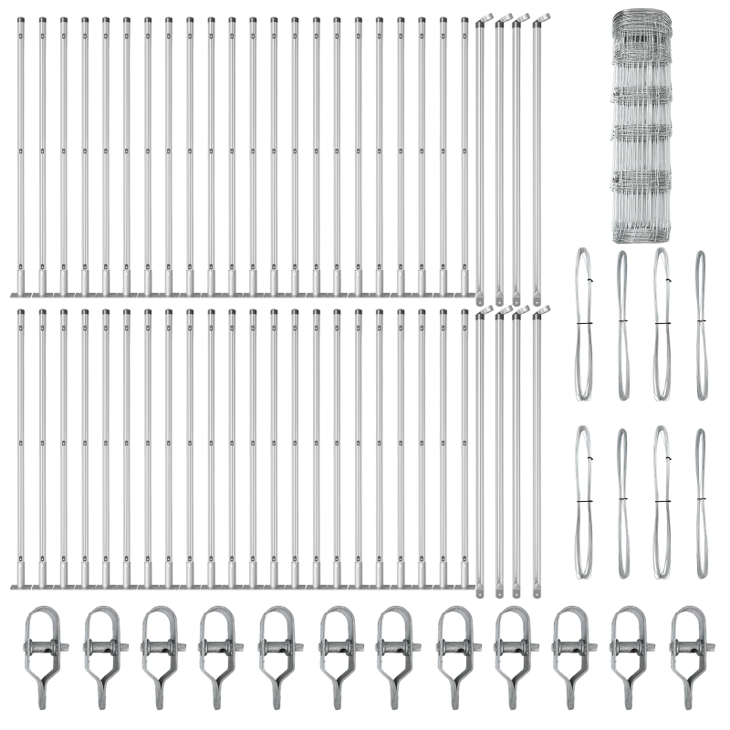 vidaXL Žoga āķis Cinkots 100 x 0,8 m Tērauds