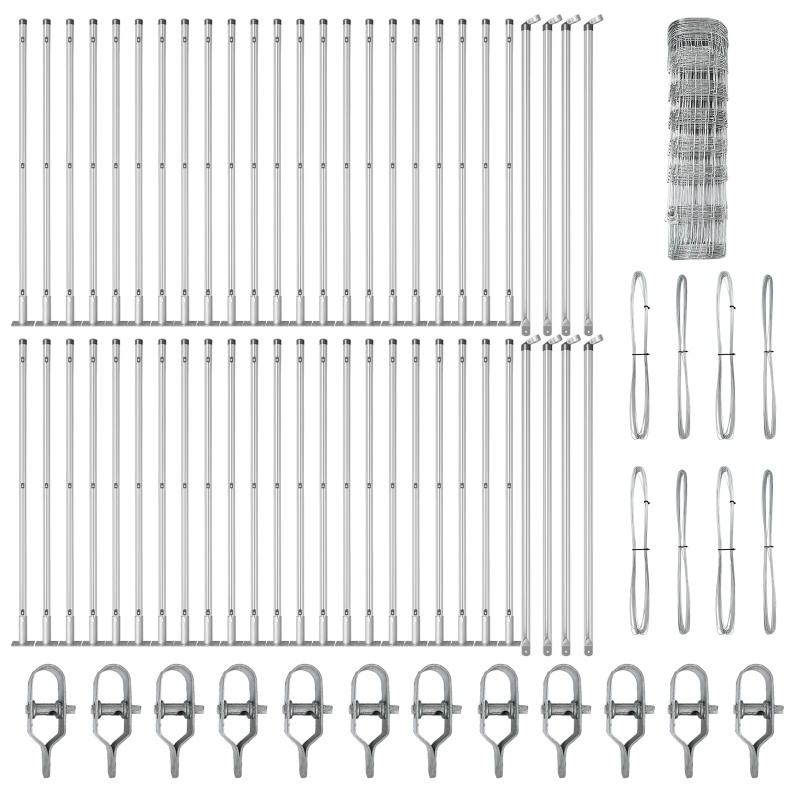 vidaXL Žoga āķis Cinkots 100 x 0,8 m Tērauds