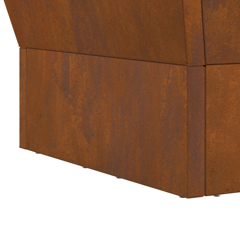 vidaXL Uguns bedre Brūna 40 x 40 x 35 cm Tērauds