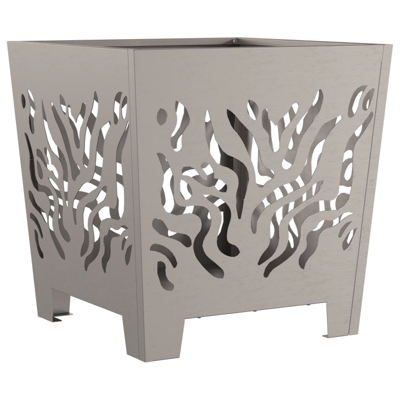 vidaXL Uguns bedre Brūna 40 x 40 x 40 cm Tērauds