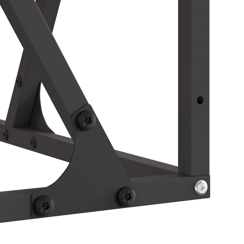 vidaXL Uguns bedre Brūna 80 x 80 x 40 cm Laika tērauds