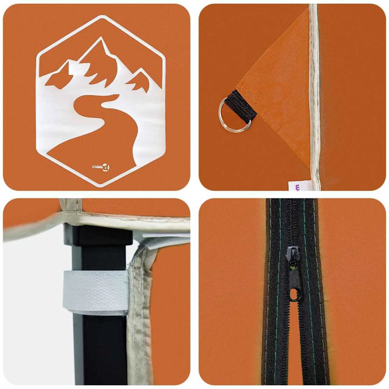 vidaXL Nojumes telts Oranža 194 x 194 x 251 cm audums