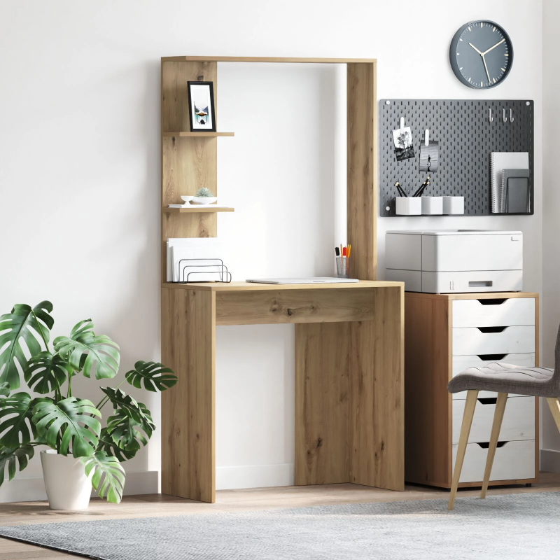 vidaXL Galds Artisānā ozols 78,5 x 37 x 154,5 cm Inženierijas koks