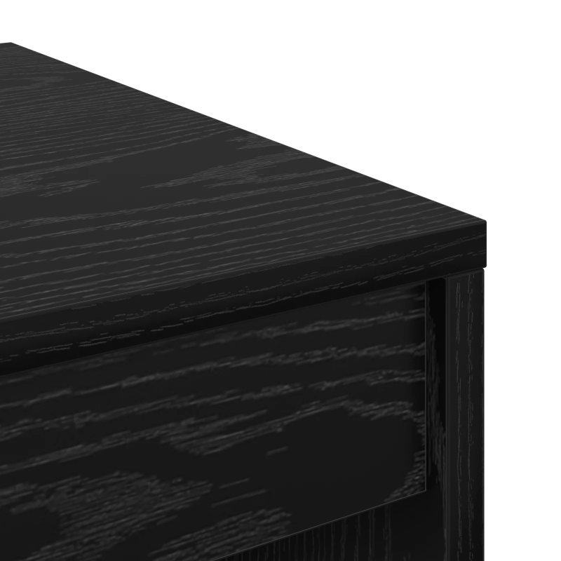 vidaXL Galds Melns ozolkoks 60 x 40 x 76 cm