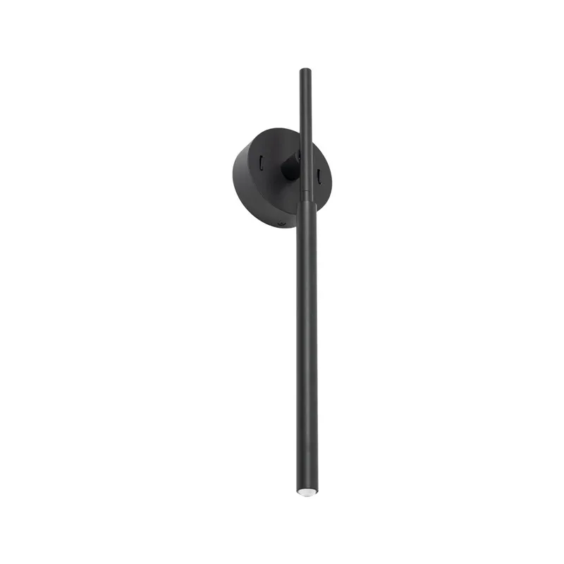 Lampa sienas focus 4w+1w 4k melna