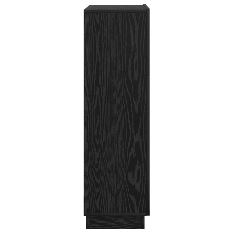 vidaXL Galds Melns ozolkoks 71.5 x 31.5 x 106.5 cm Inženierijas koks