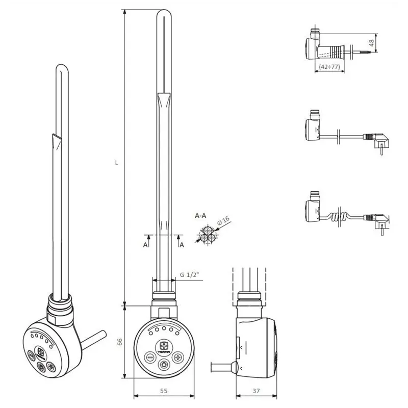 Sildelements Terma, 300 W