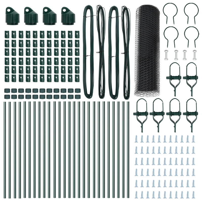 vidaXL Žoga āķis Pelēka 50 x 0,8 m ,25 mm siets, Tērauds un PVC