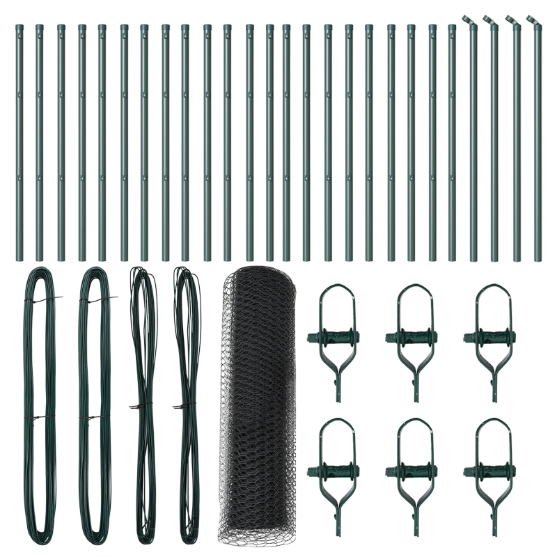 vidaXL Žoga āķis Pelēka 50 x 0,8 m ,25 mm siets, Tērauds un PVC