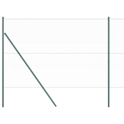 vidaXL Žoga āķis Pelēka 50 x 1,5 m ,50 mm siets, Tērauds un PVC