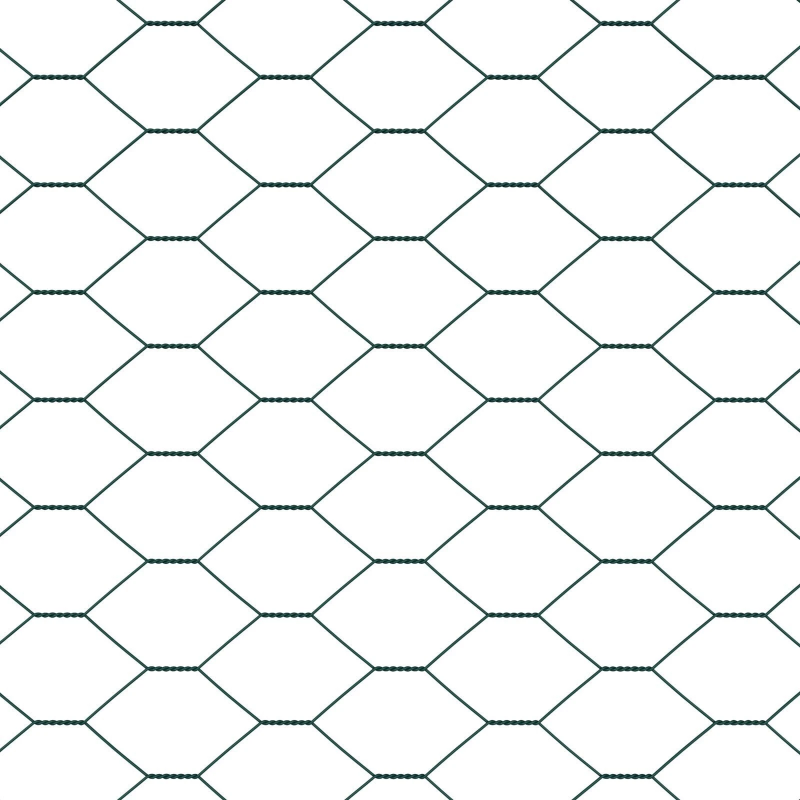 vidaXL Žoga āķis Zaļa 100 x 1,4 m ,36 mm siets, Tērauds un PVC