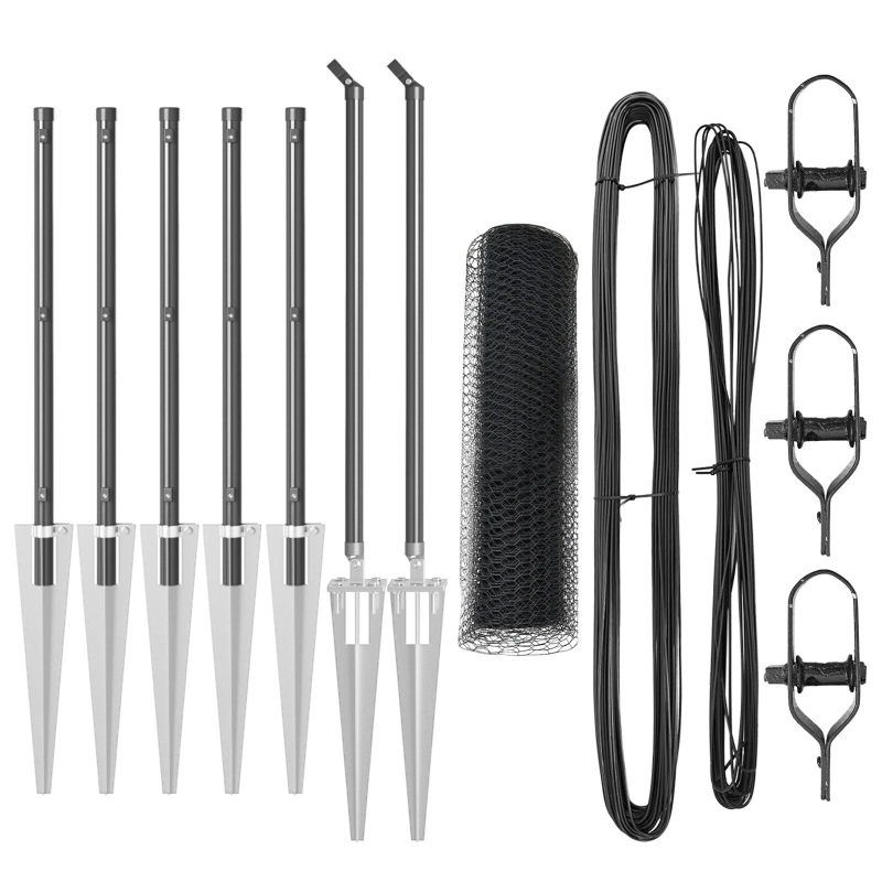 vidaXL Žoga āķis Pelēka 10 x 0,4 m ,13 mm siets, Tērauds un PVC