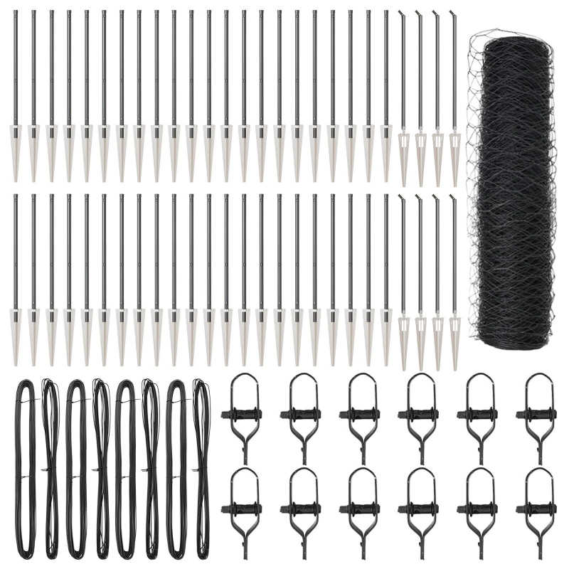 vidaXL Žoga āķis Pelēka 100 x 0,5 m ,50 mm acs, Tērauds un PVC