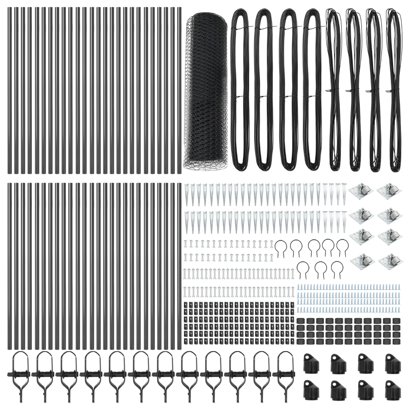 vidaXL Žoga āķis Pelēka 100 x 0,6 m ,25 mm tīkls, Tērauds un PVC