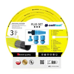 Laistīšanas šļūtene 1-2 Plus ar sprauslu kompl.