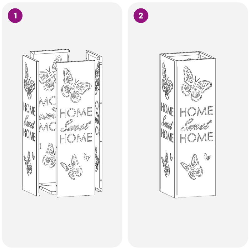 vidaXL Lietussarga statīvs Antracīts 15,5 x 15,5 x 49 cm Metāla