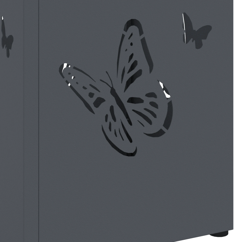 vidaXL Lietussarga statīvs Antracīts 15,5 x 15,5 x 49 cm Metāla