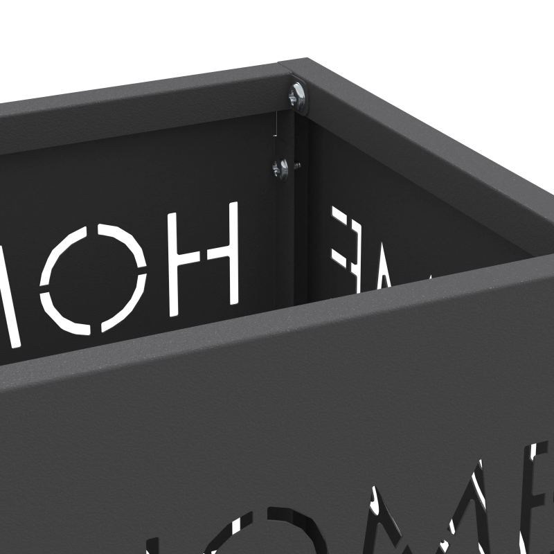 vidaXL Lietussarga statīvs Melna 15,5 x 15,5 x 49 cm Metāla