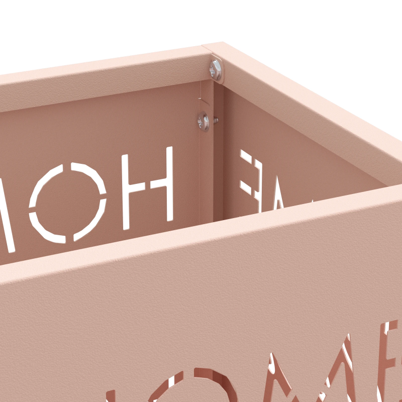 vidaXL Lietussarga statīvs Rozā 15,5 x 15,5 x 49 cm Metāla