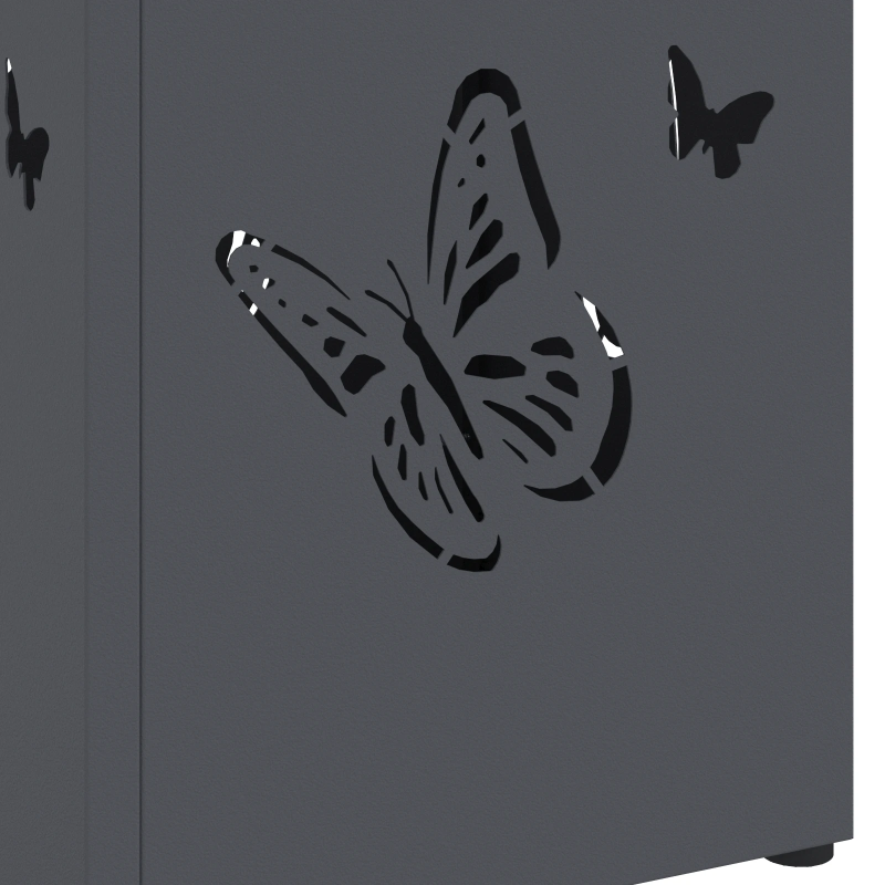 vidaXL Lietussarga statīvs Antracīts 15,5 x 15,5 x 49 cm Metāla