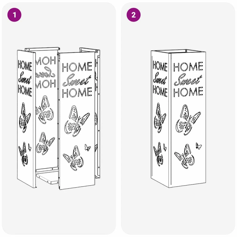 vidaXL Lietussarga statīvs Sinepju 15,5 x 15,5 x 49 cm Metāla