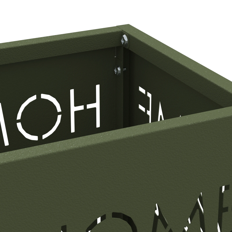 vidaXL Lietussarga statīvs Olīvu zaļš 15,5 x 15,5 x 49 cm Metāla