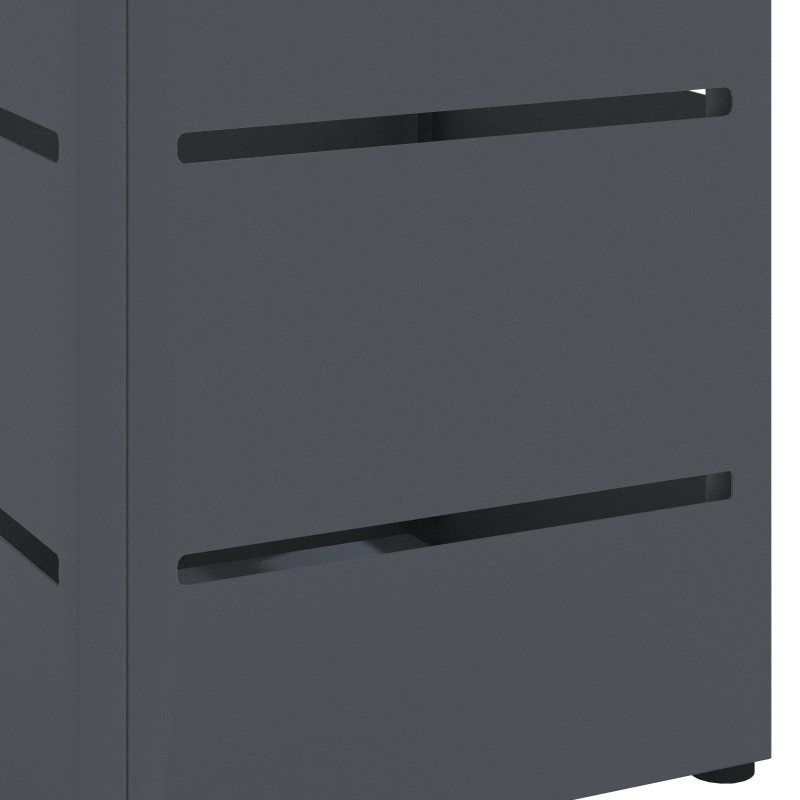 vidaXL Lietussarga statīvs Antracīts 15,5 x 15,5 x 49 cm Metāla