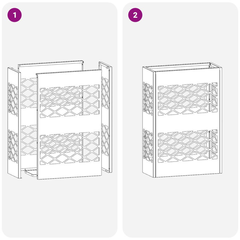 vidaXL Lietussarga statīvs Melna 28 x 12 x 41 cm Tērauds