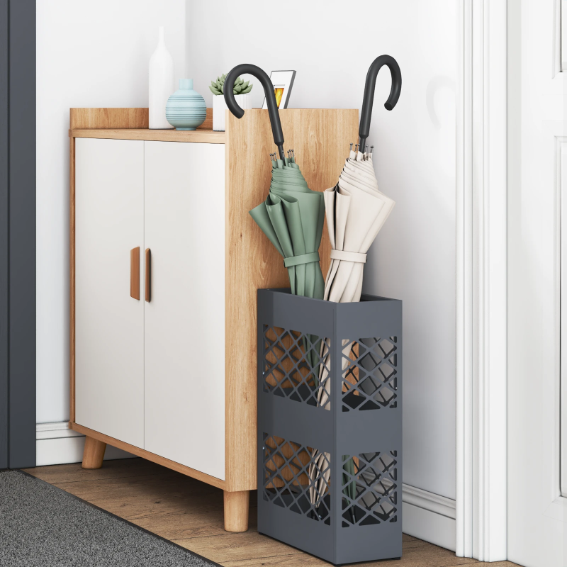 vidaXL Lietussarga statīvs Antracīts 28 x 12 x 41 cm Tērauds