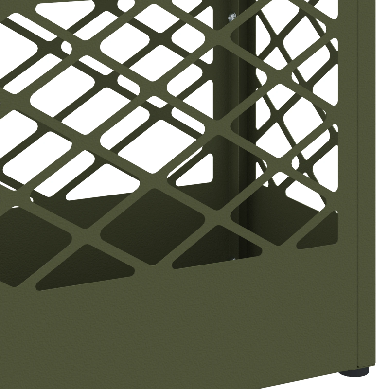 vidaXL Lietussarga statīvs Olīvu zaļa 28 x 12 x 41 cm Tērauds