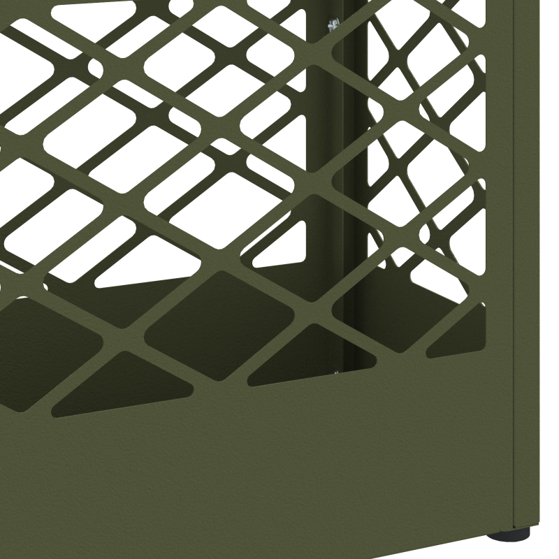 vidaXL Lietussarga statīvs Olīvu zaļa 28 x 12 x 41 cm Tērauds