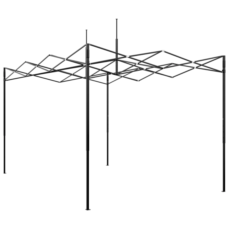 vidaXL Siltumnīca ar iznirstošo rāmi Zaļa 280 x 410 x 315 cm Dzelzs