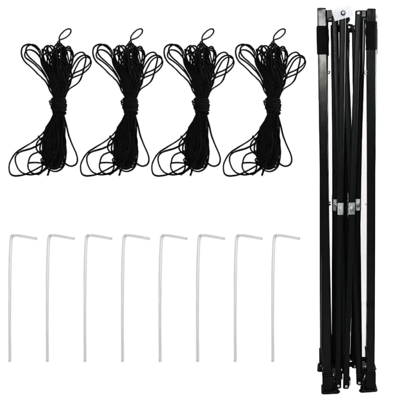 vidaXL Siltumnīca ar iznirstošo rāmi Zaļa 290 x 290 x 315 cm Dzelzs