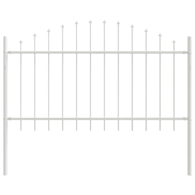 vidaXL Dārza žogs Balts 170 x 140 cm