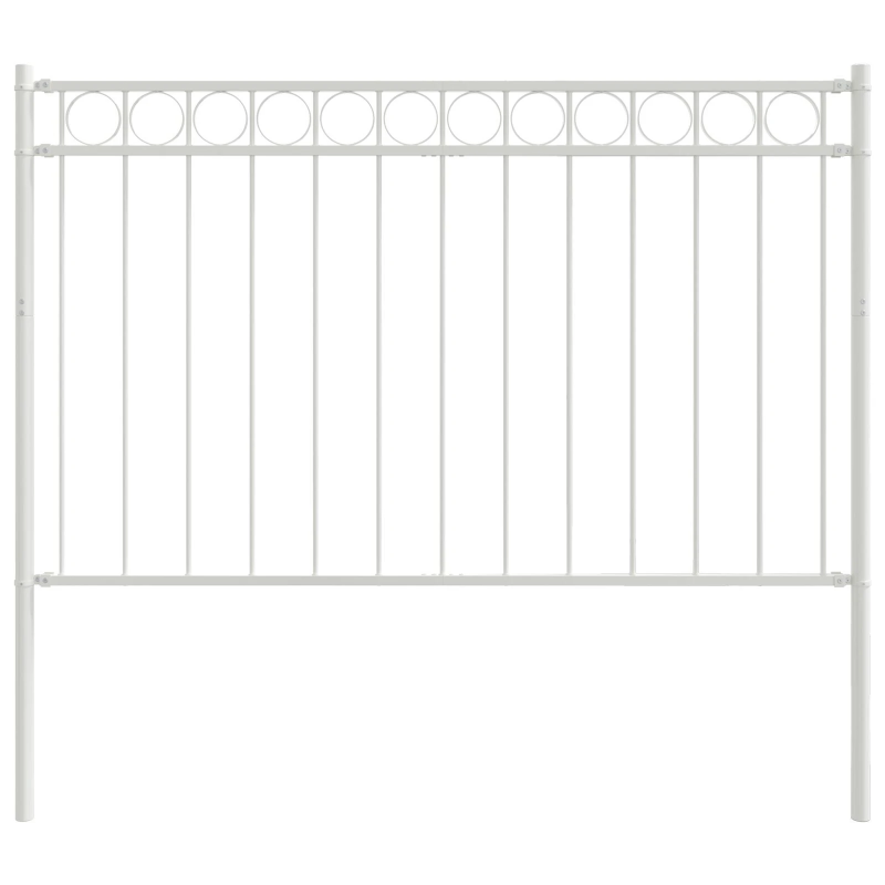 vidaXL Žoga elements Balts 170 x 150 cm Tērauds