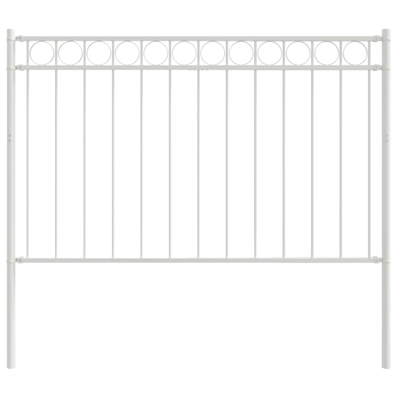 vidaXL Žoga elements Balts 170 x 150 cm Tērauds