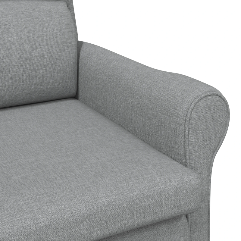 vidaXL atpūtas krēsls Gaiši pelēka 76 x 94 x 102 cm audums