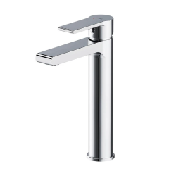 Jaucējkrāns izlietnes Cersanit Brasco High, ar Klik-Klak noteku, hromēts