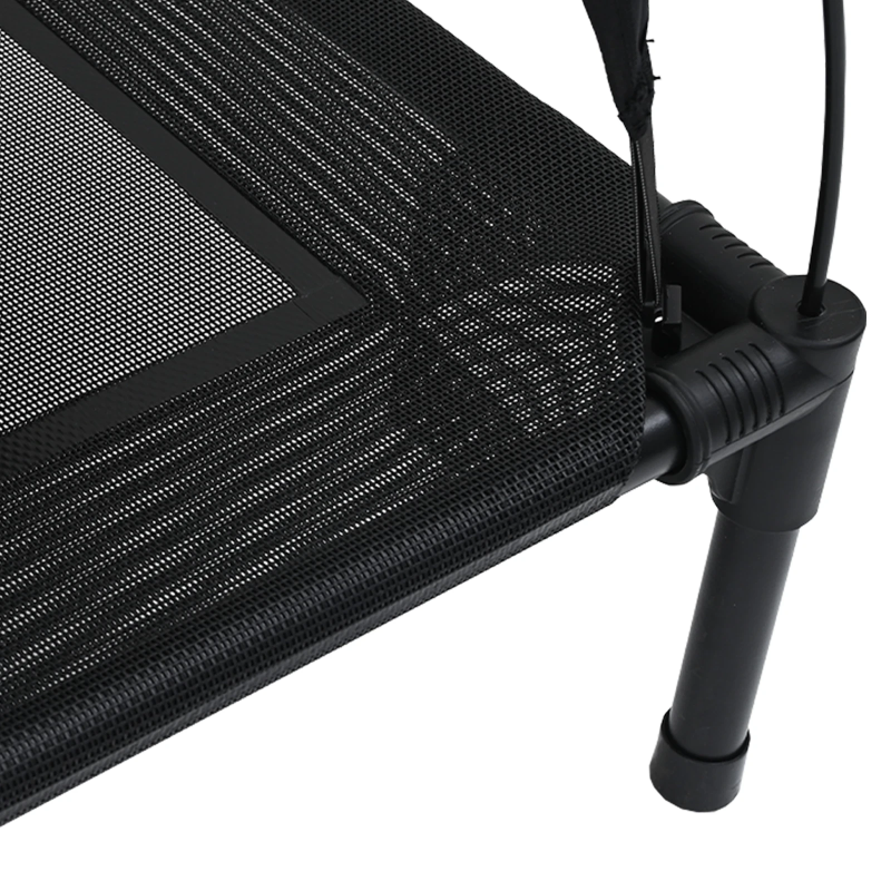 vidaXL Suņu gulta Melna 71 x 64 x 71 cm Tērauds