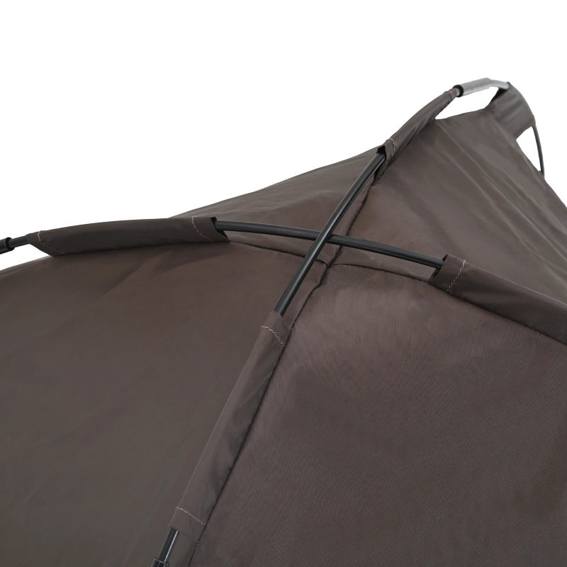 vidaXL Suņu gulta Brūna 71 x 64 x 71 cm Tērauds