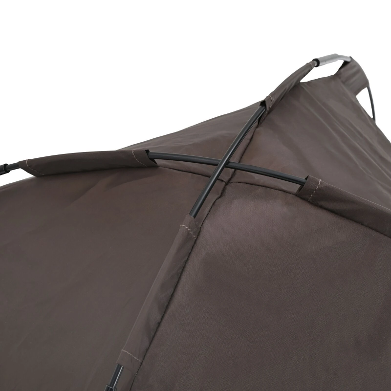 vidaXL Suņu gulta Brūna 104 x 86 x 84,5 cm Tērauds