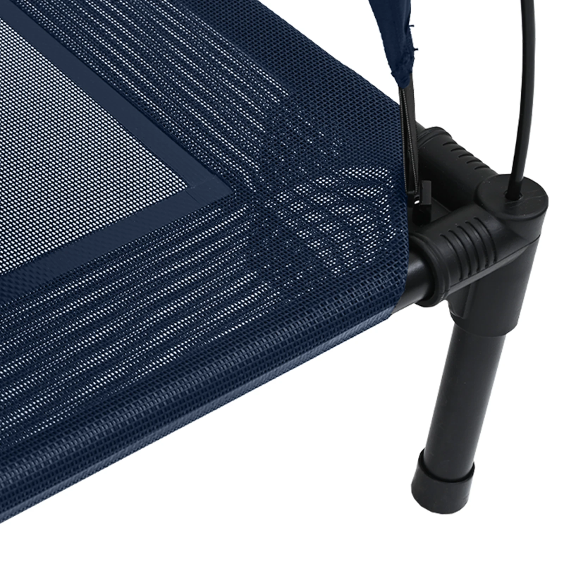 vidaXL Suņu gulta Tums zils 104 x 86 x 84,5 cm Tērauds