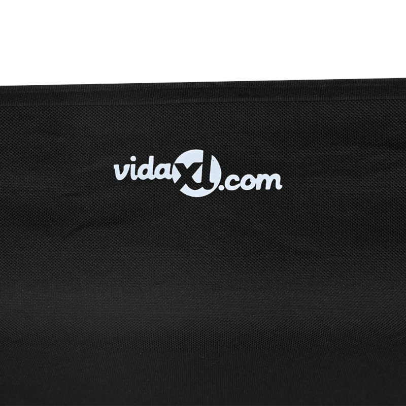 vidaXL Suņu gulta Melna 75 x 75 x 30 cm Tērauds